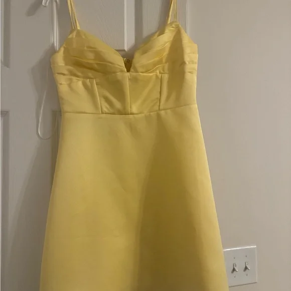 Princess Polly Sunny Yellow Mini Dress - Picture 1 of 4